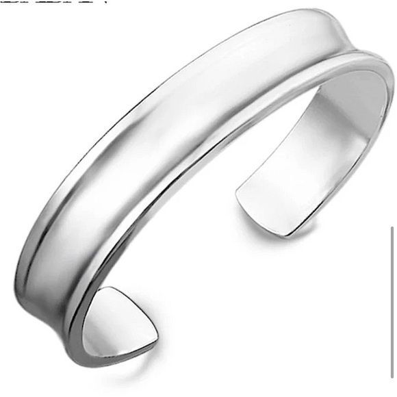 Sterling Silver Bangle Cuff Bracelet - Picture 3 of 8
